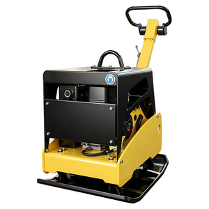 Compactadora de Placas Hidráulica Manual Amarilla con Motor para Uso en Obras de Construcción - Product Image 4