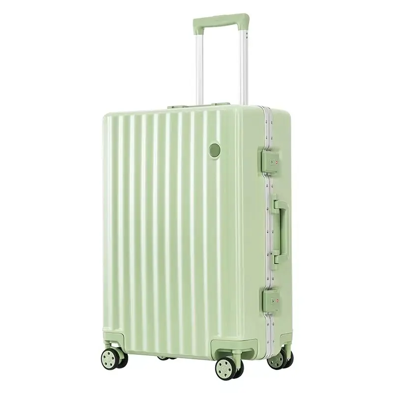 Terbaik Jual Membawa Tas Tangan Tas Bingkai Aluminium Trolley Mewah Bagasi 100% ABS + PC Tas Travel Koper