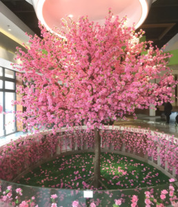 Pohon sakura imitasi besar, dekorasi pohon sakura pernikahan buatan cabang pohon bunga sakura besar tahan api - Product Image 4