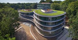 Lo último en la fachada de vidrio autoportante del edificio de oficinas Triodos, estructura de acero, estructura de acero sostenible única - Product Image 2