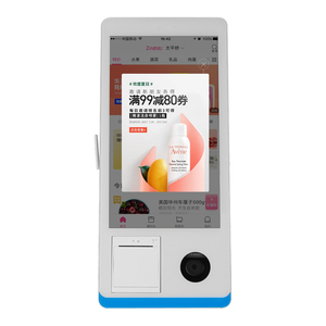 Máquina POS de escritorio de autoservicio con pantalla táctil de 15,6 pulgadas, 8 + GB 128, 100M, tarjeta de red, escáner de impresora de 80mm incorporado de 2. ª generación - Product Image 1