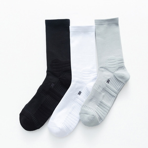 Bán Buôn New Khử Mùi Biểu Tượng Tùy Chỉnh Thể Thao Bảo Vệ Terri Đệm Nén Polyamide <span class=keywords><strong>Nylon</strong></span> Bóng Rổ Dài Crew Vớ - Product Image 6