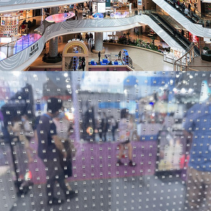 Pantalla de película transparente LED súper resistente, película de vidrio, pantalla de cristal creativa, flexible, transparente y enrollable - Product Image 5
