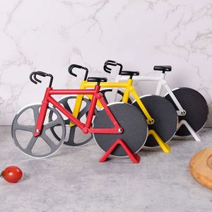 Cuchillo para Pizza Creativo de Acero Inoxidable con Forma de Bicicleta, Separador de Porciones de Doble Rueda, Venta al Por Mayor Personalizada - Product Image 3