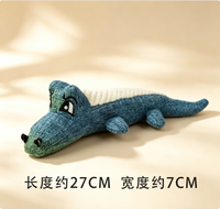 Jouet de soulagement pour chat, crocodile tricolore, jouet sonore pour chat, fabricant de jouets en peluche, vente en gros