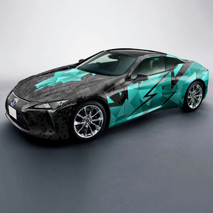 WRAPMASTER 1.52*20 mètres Film vinyle noir vert pour <span class=keywords><strong>voiture</strong></span> <span class=keywords><strong>Prix</strong></span> Enveloppes de portières - Product Image 1