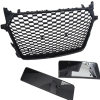 Pièces détachées automobiles Marque GT 2014 ~2018 MK3 TT TTS Facelift TTRS Calandre avant noire nid d'abeilles Calandre de pare-chocs ABS (100% compatible)