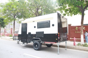 2020 Manley Best Harley Motorcycle Toy Hauler Caravan con suspensión independiente para 4 personas - Product Image 2