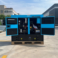 Groupe électrogène diesel silencieux EPA de type ouvert 20kW 25kVA, 15kW sur remorque, refroidi par eau, 50Hz 60Hz, 7kW 10kVA avec démarrage automatique