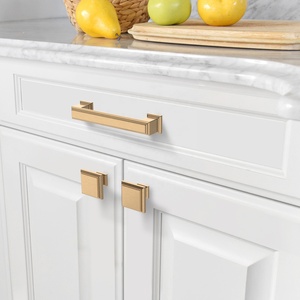 Gold Furniture Handle 5 Inch Cabinet Solid <strong>Bedroom</strong> Kitchen Cupboard <strong>Door</strong> Handles 2044 - Product Image 2