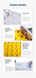 Prix usine <span class=keywords><strong>24</strong></span> <span class=keywords><strong>Mini</strong></span> incubateur d'oeufs de calopsitte à vendre plateau d'oeufs de poulet corée entièrement automatique 5-6 ans 2.15kg 1 ensemble - Product Image 3