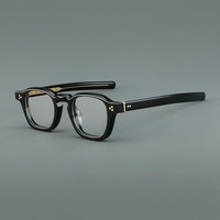 Nouvelles lunettes rétro en fibre d'acétate haut de gamme de l'usine de Shenzhen, monture unisexe 1052, logo personnalisable, couleur, myopie/solaire