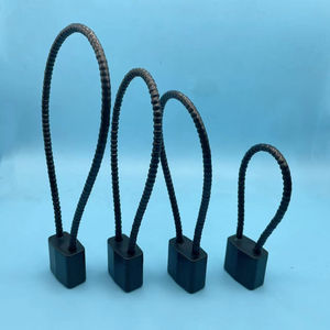 ブラックスチールケーブルロックキー付き異なるキー付き15インチ390mmガンロック - Product Image 4