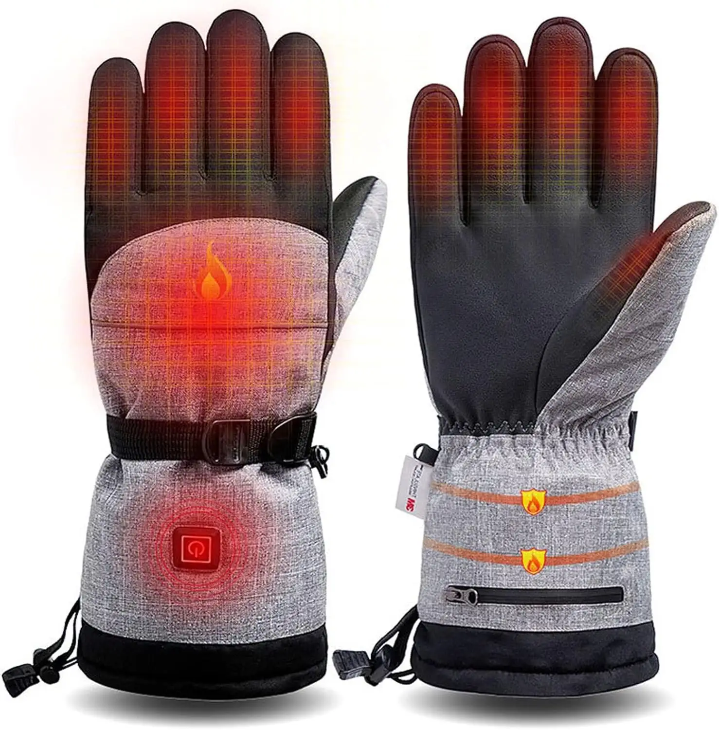 5000mAh Winter Rechargeable Battery Ski Heated Warm Electrical Glove for outdoor sport cold weather heated gloves rechargeable