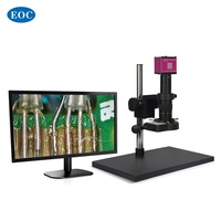 Microscope numérique industriel EOC 5MP CCD 10-600X avec écran LCD 13 pouces USB, vente en gros OEM pour PCB