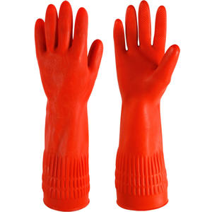 Gants ménagers en latex personnalisés, texture diamant, antidérapants, imperméables, pour la protection des mains lors du lavage, longueur extensible de 38 cm à 45 cm - Product Image 3