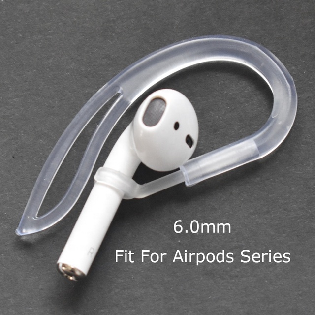 360° Rotation Silicone Earhooks for Airpods 2 3 4  Pro Pro2 Pro3 Anti Lost Earloops 6mm Scalable Ear Hooks