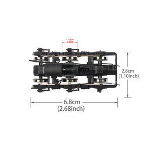 โมเดลรถไฟของเล่นสำหรับเด็กทุกเพศแบบ DIY ขนาด1:87อุปกรณ์เสริมช่วงล่างรถไฟแบบสากล - Product Image 5