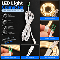 Connecteur sans soudure pour LED néon flexible 4x8mm 6x6mm 6x12mm, accessoires de câble d'alimentation à connexion rapide