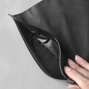 <span class=keywords><strong>Clear</strong></span> Luxe Zwart Frosted Rits Kleding Tas Custom Bulk Voor Kleding Sokken Schoenen - Product Image 1