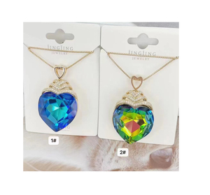 Xuping <span class=keywords><strong>jingjing</strong></span> – collier cœur pour toujours, collier délicat en cristal à la mode, nouvel arrivage - Product Image 1