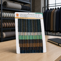 Tissu en tweed imitation laine mélangée 350 GSM 30% laine 70% polyester, motif chevrons, pour vêtements d'extérieur, vente en gros
