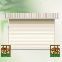 Porte à enroulement coupe-vent en acier de couleur personnalisée, renforcée, électrique, pour entrepôt extérieur et usine