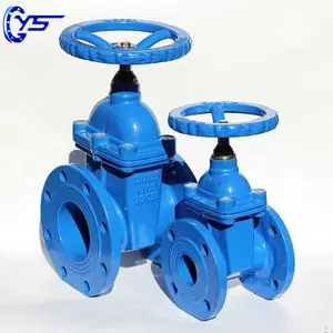 Most popular DIN F4 ductile iron cast iron Hand wheel Resilient Seated Water Seal Gate Valve