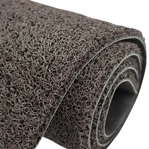 China manufacture noodle pvc vinyl spaghetti floor mats without backing roll pvc coil unbacked carpet