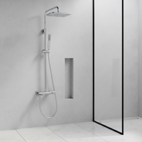 Ensemble de robinetterie de douche Momali Factory, système de douche pour salle de bain, eau chaude et froide, cascade, pomme de douche à main, kit de mélangeur