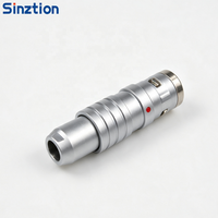Connecteur d'aviation étanche Sinztion série K, circulaire, push-pull, autobloquant, taille 0K, fiche mâle et prise femelle