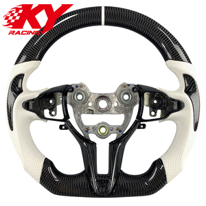 Volante Deportivo Personalizado de Fibra de Carbono y Cuero, Estilo Racing, para Hyundai Elantra N, I20, I20N, I30, I30N, Veloster N 2018-2026 - Product Image 1