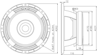MR10MD26 joyeux audio Offre Spéciale 10 pouces pro haut-parleur 10 pouces pour intérieur et extérieur performance pilote de haut-parleur