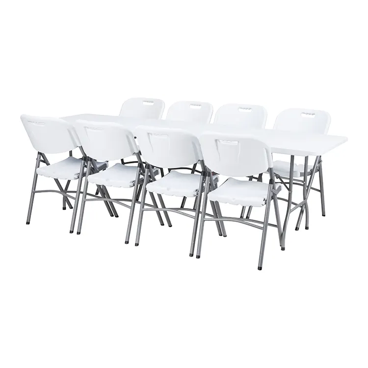 Table pliante de Buffet de 8 pieds, Table en plastique, balcon, fête de mariage, 244cm, offre spéciale