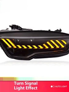 Gruppo obiettivo a LED 12V dedicato per <span class=keywords><strong>Audi</strong></span> A7 11-18 e RS7 nuove luci di marcia diurna 6000k luci di direzione di temperatura a colori Streamer - Product Image 3