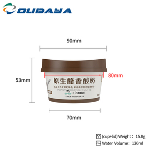 Gobelets en plastique PP à paroi simple jetables OUDAYA avec couvercle IML, 130 ml, 15,8 g, qualité alimentaire Guangdong, sans transfert d'odeurs, inviolables, avec logo personnalisé - Product Image 2