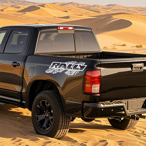 สติกเกอร์ติดกระจกหลังรถบรรทุก2ชิ้นกันรอยขีดข่วนกันน้ำไวนิลแรลลี่สติกเกอร์ตกแต่งรถยนต์บุคลิก - Product Image 2