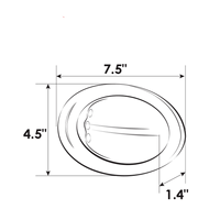 Feux de recul latéraux de coque de bateau à montage en surface 12V LED Xiamen Sunshine Marine 6300k pour bateau marin ponton