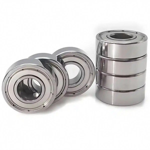 Roulements à billes à gorge profonde 6200 6203 6204 6205 2RS à une rangée en acier chromé métrique P0 lubrifiés à la graisse - Product Image 1