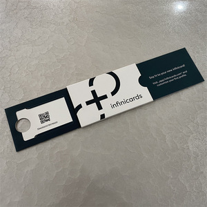 Infinicards Customizable Drawer <b>Box</b> With QR Code For Business Membership Cards 300G Corrugated Board UV Coating - Product Image 1