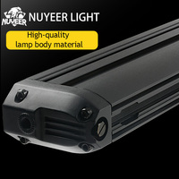 Barre lumineuse LED NUYEER à double couleur, sans vis, pour voiture tout-terrain, ATV, barre lumineuse LED 4x4, 10 pouces, éclairage tout-terrain