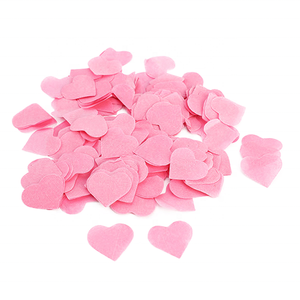 Coriandoli diretti in fabbrica a forma di cuore rosa e blu tessuto di carta antifiamma genere rivelano coriandoli d'amore - Product Image 3