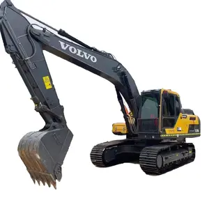 Machine d'excavatrice d'occasion VOLVO 210 fournie Kawasaki DEUTZ Engine Low Price Second Hand Sweden Excavator 21Ton