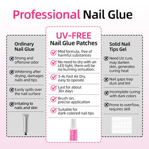 Vente flash - <span class=keywords><strong>Colle</strong></span> à <span class=keywords><strong>ongles</strong></span> liquide professionnelle 8 ml à appliquer au pinceau pour <span class=keywords><strong>faux</strong></span> <span class=keywords><strong>ongles</strong></span>, avec une adhérence forte, une tenue longue durée et un séchage rapide - Product Image 4