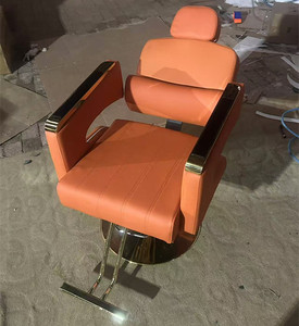 Silla de Peluquería Giratoria y Ajustable en Altura, Plegable, con Reposabrazos de Acero Inoxidable, Silla de Belleza y Barbería - Product Image 5