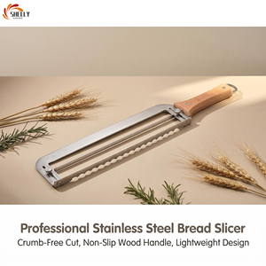 Cuchillo <span class=keywords><strong>para</strong></span> cortar <span class=keywords><strong>pan</strong></span> ajustable con hoja dentada, cortador de <span class=keywords><strong>pan</strong></span> de acero inoxidable con mango de madera <span class=keywords><strong>para</strong></span> tostadas, baguettes y <span class=keywords><strong>pan</strong></span> casero de <span class=keywords><strong>levadura</strong></span> - Product Image 1