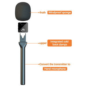 Maniglia per microfono omnidirezionale senza fili con staffa in metallo per adattatori palmari Moma/DJI/Rode/Relacart - Product Image 5