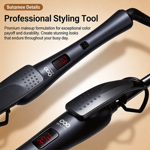 เครื่องม้วนผมไฟฟ้าเซรามิกสำหรับมืออาชีพ พร้อมหน้าจอ LCD แสดงอุณหภูมิ แกนม้วน PTC รูปทรงครึ่งวงกลม - Product Image 6