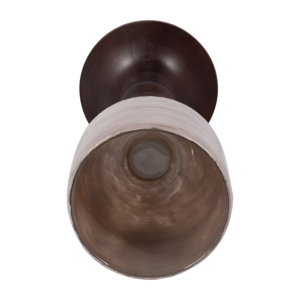 Portacandele Hurricane in Vetro e Legno di Mango, Candeliere per Centrotavola, Console e Decorazione per Caminetto - Product Image 4