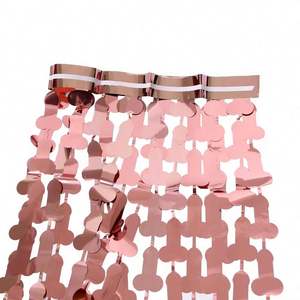 ม่านฟอยล์สำหรับปาร์ตี้สละโสด1*2ม. ม่านสำหรับเจ้าสาวฉากหลังสำหรับงานเลี้ยงสละโสดอุปกรณ์ตกแต่งฉากหลังงานเลี้ยงสละโสด - Product Image 5